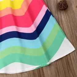 Toddler baby summer clothes rainbow sundress nice and cool on a summers day