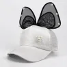 Bunny ears - girls baseball cap - with pearl decoration