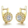 Flower shaped - stud earrings