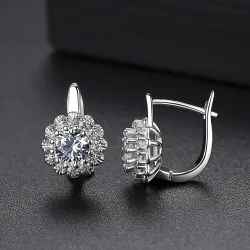 Crystal earrings - flower shapeEarrings