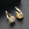 Flower shaped - stud earrings