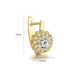 Flower shaped - stud earrings
