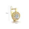 Flower shaped - stud earrings