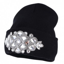 Knitted beanie - with crystal emblem