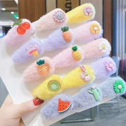 Animal / flower / fruits / rainbow hair clip for kids - 5pcs
