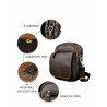 Leather shoulder / crossbody bag - with zippers / pocketsBags