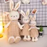 Rabbit in checkered dress - stuffed toy / dollCuddly toys
