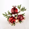 Pomegranate - crystal brooch