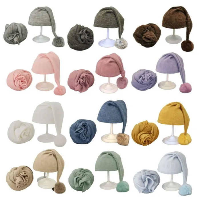 Bonnet de couchage pour nouveau-né - avec enveloppe - Accessoires de photographie pour bébé