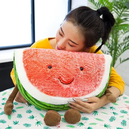 Peluche pastèque - oreiller - 28cm & 40cm