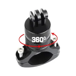 Pince en aluminium pour guidon de vélo / moto - support - pour GoPro Hero / Xiaomi