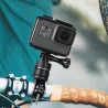 Pince en aluminium pour guidon de vélo / moto - support - pour GoPro Hero / Xiaomi