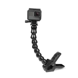 Support de serrage flexible Jaws - avec col de cygne réglable flexible - pour GoPro Hero - Sjcam Yi 4K