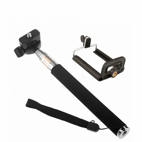 Monopode extensible à main selfie stick - adaptateur de montage - pour Xiaomi / iPhone / Samsung
