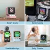 Retro portable speaker - pixel art - with LED display board