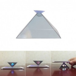 Mini projecteur de téléphone - forme pyramidale - hologramme 3D
