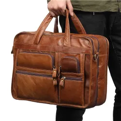 Sac bandoulière / bandoulière en cuir véritable - grande capacité