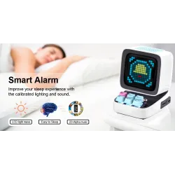 Retro portable speaker - pixel art - with LED display board