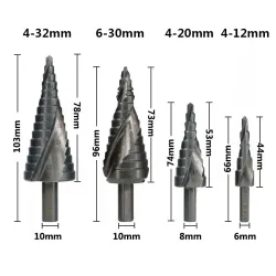 HSS spiral drill bit - 4-32mm / 4-20mm / 4-12mm / 6-30mm