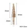 HSS coated step drill bit - 4-12/20/32 - wood / metal drilling