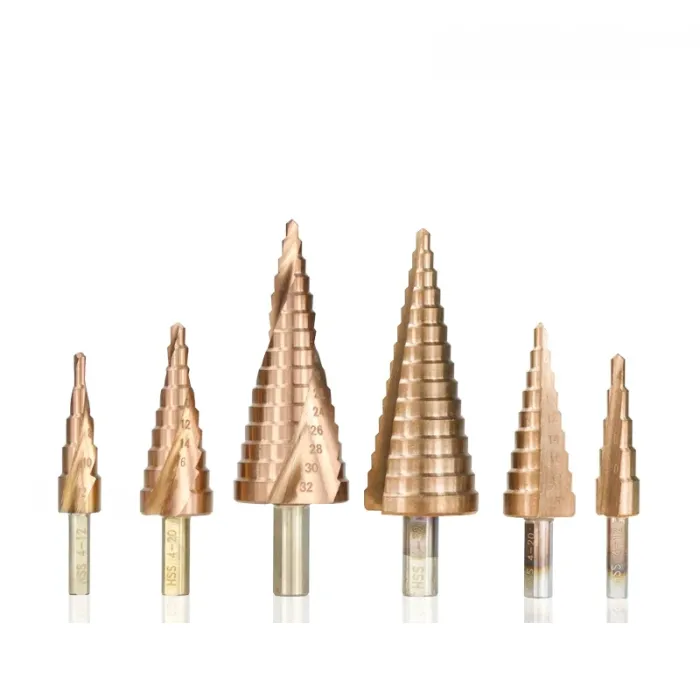 HSS coated step drill bit - 4-12/20/32 - wood / metal drilling