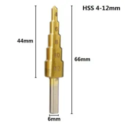 HSS step drill bit - 4-12/20/32mm - wood cutter