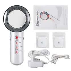 3 in 1 - ultrasonic body massager - slimming - fat burning - with gel - EMSMassage