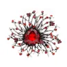 Elegant cyrstal wedding coat pin