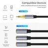 Audio splitter - 3 female to 1 male - 3.5mm jack - iPhone / Samsung / MP3 player