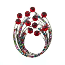 Vintage rhinestone flower brooche - a design for everywear