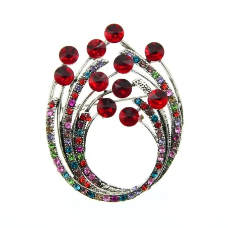 Vintage rhinestone flower brooche - a design for everywear