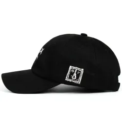 Baseball cap / snapback - adjustable strap - sad face logoHats & Caps