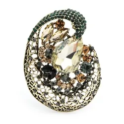 Shining crystal beauty womens brooche - your everyday desire