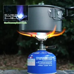 Outdoor camping  - mini gas burner - portable - emergency must