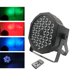 LED Par - éclairage de scène plat - RGBW - DMX - avec télécommande