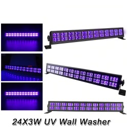 Lampe de scène UV double rangée - barre LED - DMX - UV - 3W - pour club / disco