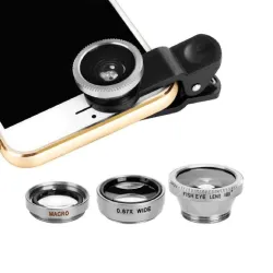 Fisheye lens camera kit - 3 - in - 1 -  - with clip - 0.67 - all cell phones