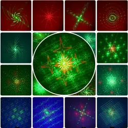 Disco light - professional - led - 8 holes laser projector -