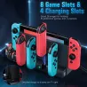 Nintendo Switch charging dock - with 8 game slots