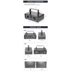 Laser Beam Light - 2 lens - ideal for parties - disco - stage