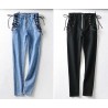 Slim Pencil Nine Points jeans for women - korean look