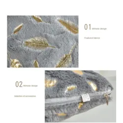 Plush pillow case cover - home - bedroom deco