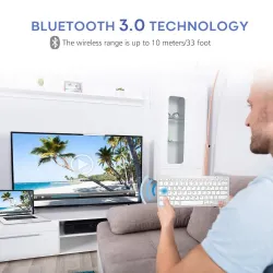 Hebrew wireless keyboard - Bluetooth - iOS / Android / Windows