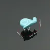 Snail shaped knob - ceramic - cabinet / handles / cupboard