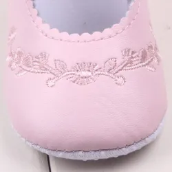 Leather shoes - with flower design - for newborns / babiesShoes
