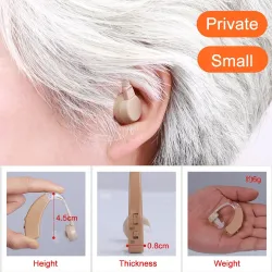 Rechargable hearing aid - invisible - USB -