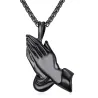Necklace - praying hands - unisex - giftR - 22 Inch