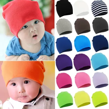Bonnet tendance - coton doux - pour bébés filles/garçons