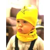 Cotton hat & scarf - set for girls / boys - stars / snowflakes / swansHats & caps