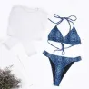 Sexy bikini set - long sleeve top - high / low waist - 3 piecesBeachwear